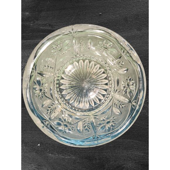Vintage Glass Candy Dish – Elegant Floral Design0 - Picture 2 of 4